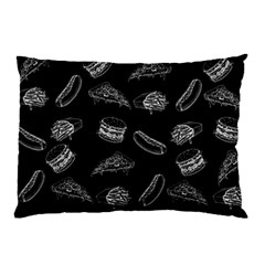 Fast Food Pattern Pillow Case (two Sides) by Valentinaart