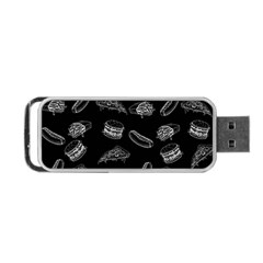 Fast Food Pattern Portable Usb Flash (one Side) by Valentinaart