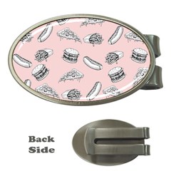 Fast food pattern Money Clips (Oval) 