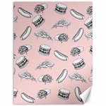 Fast food pattern Canvas 12  x 16  11.86 x15.41  Canvas - 1