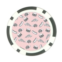 Fast food pattern Poker Chip Card Guard