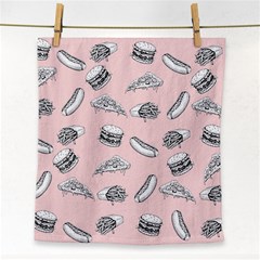 Fast food pattern Face Towel