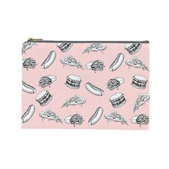 Fast food pattern Cosmetic Bag (Large)