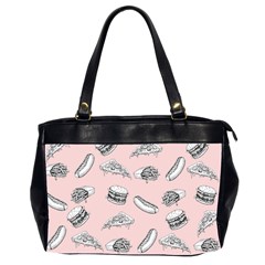 Fast food pattern Oversize Office Handbag (2 Sides)