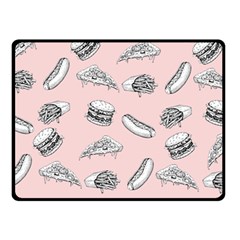 Fast food pattern Fleece Blanket (Small)