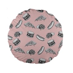 Fast food pattern Standard 15  Premium Round Cushions