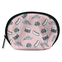 Fast Food Pattern Accessory Pouch (medium) by Valentinaart