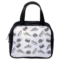 Fast Food Pattern Classic Handbag (one Side) by Valentinaart