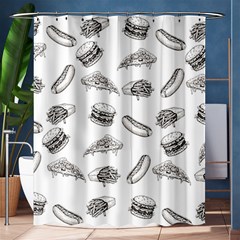 Fast Food Pattern Shower Curtain 60  X 72  (medium)  by Valentinaart