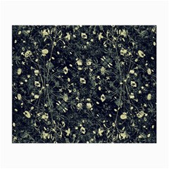 Dark Floral Collage Pattern Small Glasses Cloth by dflcprints