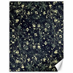 Dark Floral Collage Pattern Canvas 12  X 16  by dflcprints