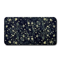 Dark Floral Collage Pattern Medium Bar Mats by dflcprints