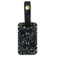 Dark Floral Collage Pattern Luggage Tags (one Side)  by dflcprints