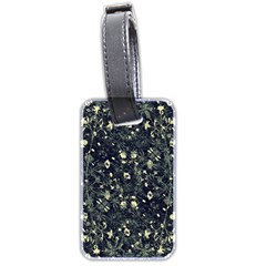 Dark Floral Collage Pattern Luggage Tags (two Sides) by dflcprints