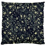 Dark Floral Collage Pattern Large Cushion Case (One Side) Front