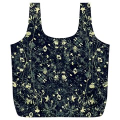 Dark Floral Collage Pattern Full Print Recycle Bag (xl) by dflcprints