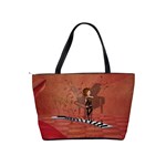 Cute Fairy Dancing On A Piano Classic Shoulder Handbag Back