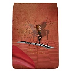 Cute Fairy Dancing On A Piano Removable Flap Cover (L)