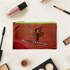 Cute Fairy Dancing On A Piano Cosmetic Bag (XS)