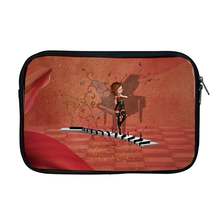 Cute Fairy Dancing On A Piano Apple MacBook Pro 17  Zipper Case