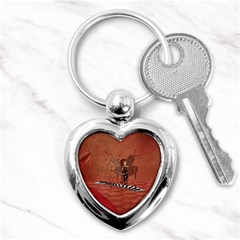 Cute Fairy Dancing On A Piano Key Chains (Heart) 