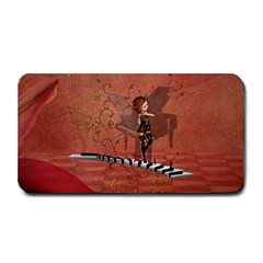 Cute Fairy Dancing On A Piano Medium Bar Mats