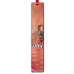 Cute Fairy Dancing On A Piano Large Book Marks