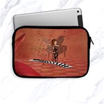 Cute Fairy Dancing On A Piano Apple iPad Mini Zipper Cases Front