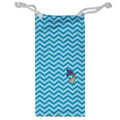 Chevron Mermaid Pattern Jewelry Bag by emilyzragz