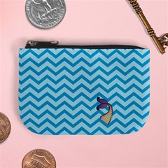 Chevron Mermaid Pattern Mini Coin Purse by emilyzragz