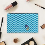 Chevron Mermaid Pattern Cosmetic Bag (Medium) Front