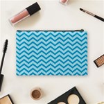 Chevron Mermaid Pattern Cosmetic Bag (Medium) Back