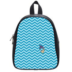 Chevron Mermaid Pattern School Bag (small) by emilyzragz