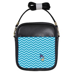 Chevron Mermaid Pattern Girls Sling Bag by emilyzragz