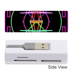 Drawing Of A Color Mandala On Black Memory Card Reader (Stick)