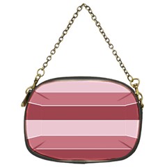 Striped Shapes Wide Stripes Horizontal Geometric Chain Purse (One Side)