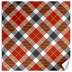 Smart Plaid Warm Colors Canvas 20  X 20  by ImpressiveMoments