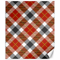 Smart Plaid Warm Colors Canvas 20  X 24  by ImpressiveMoments