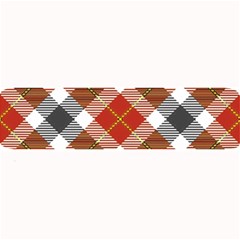 Smart Plaid Warm Colors Large Bar Mats by ImpressiveMoments