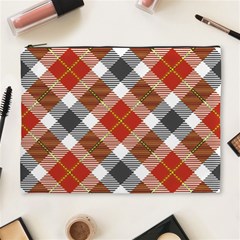 Smart Plaid Warm Colors Cosmetic Bag (xl) by ImpressiveMoments