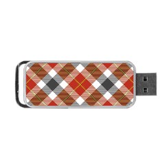 Smart Plaid Warm Colors Portable Usb Flash (two Sides) by ImpressiveMoments