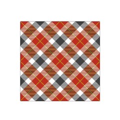 Smart Plaid Warm Colors Satin Bandana Scarf by ImpressiveMoments