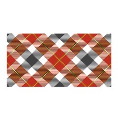 Smart Plaid Warm Colors Satin Wrap by ImpressiveMoments