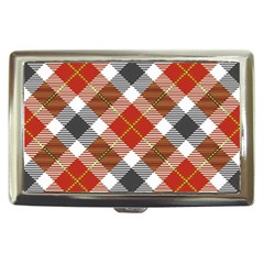 Smart Plaid Warm Colors Cigarette Money Case by ImpressiveMoments