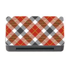 Smart Plaid Warm Colors Memory Card Reader With Cf by ImpressiveMoments