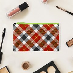 Smart Plaid Warm Colors Cosmetic Bag (xs) by ImpressiveMoments