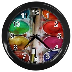 Paint Box Wall Clock (Black)