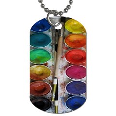 Paint Box Dog Tag (One Side)