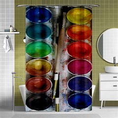 Paint Box Shower Curtain 48  x 72  (Small) 