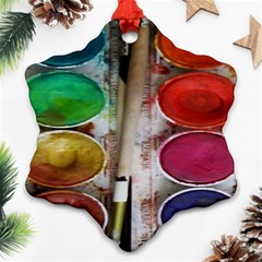 Paint Box Snowflake Ornament (Two Sides)